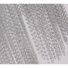 Aluminum Tassels Chandelier Designer Pendant Light Silver Colour