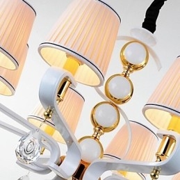 Fabric Chandelier 3 Light Modern Minimalist High Grade Lamp