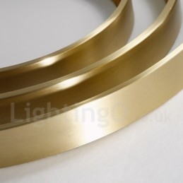 Brass Ultra Thin Round Dimmable Modern Contemporary Nordic Style Flush Mount Ceiling Lights with Acrylic Shade Also Can Be Used As Wall Light