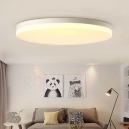 Ultra Thin Round Dimmable Modern Contemporary Nordic Style Flush Mount Ceiling Lights with Acrylic Shade Also Can Be Used As Wall Light