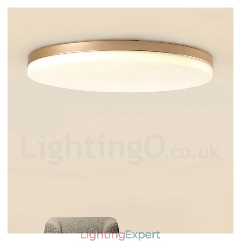 Ultra Thin Round Dimmable Modern Contemporary Nordic Style Flush Mount Ceiling Lights with Acrylic Shade Also Can Be Used As Wall Light
