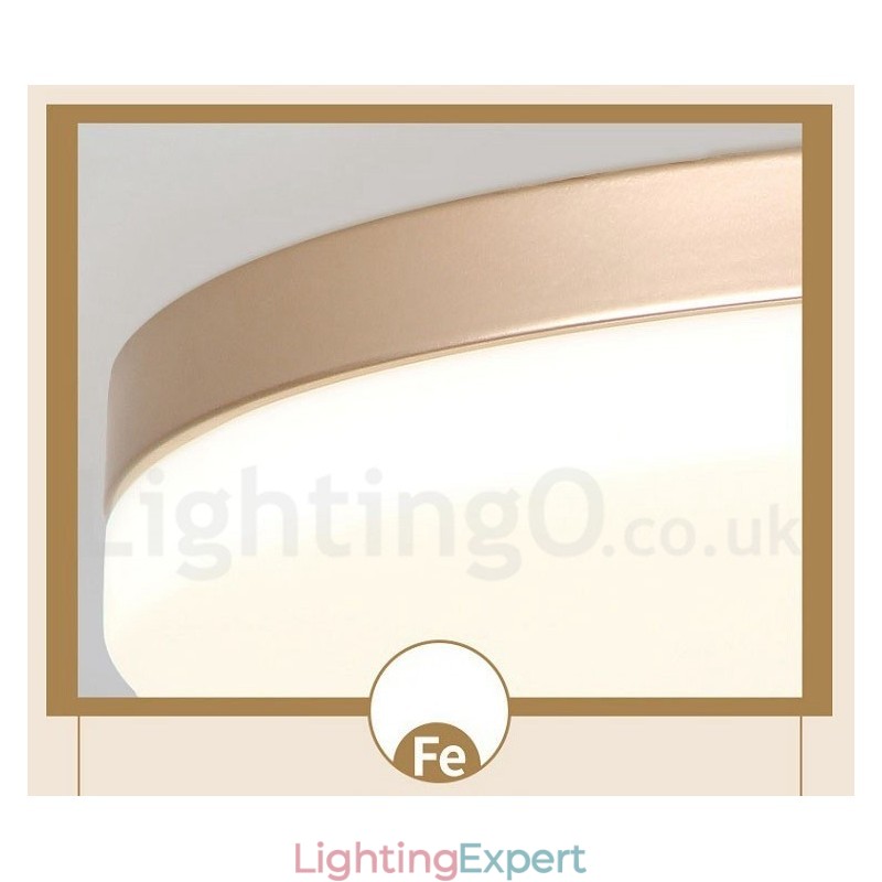 Ultra Thin Round Dimmable Modern Contemporary Nordic Style Flush Mount Ceiling Lights with Acrylic Shade Also Can Be Used As Wall Light