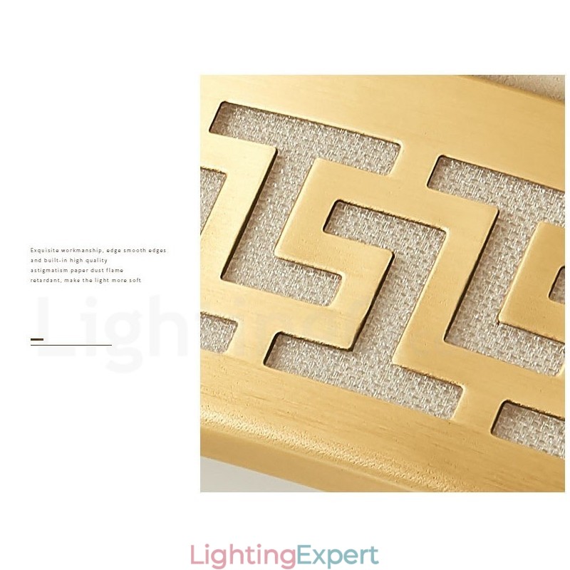 Round Pure Brass Modern Contemporary Nordic Style Flush Mount Ceiling Light with Acrylic Shade