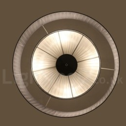 Drum 4 Light Pendant Modern Light with Fabric Shade