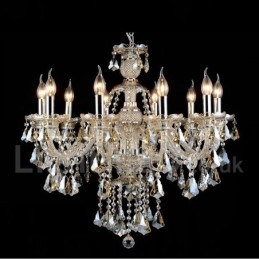 Retro Cognac Color K9 Crystal Modern Chandelier