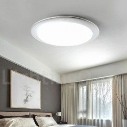4CM Thick Super Thin Dimmable Modern Contemporary Nordic Style Flush Mount Ceiling Lights with Acrylic Shade with Remote Control Also Can Be Used As Wall Light