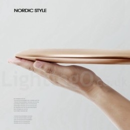 4CM Thick Super Thin Dimmable Modern Contemporary Nordic Style Flush Mount Ceiling Lights with Acrylic Shade with Remote Control Also Can Be Used As Wall Light