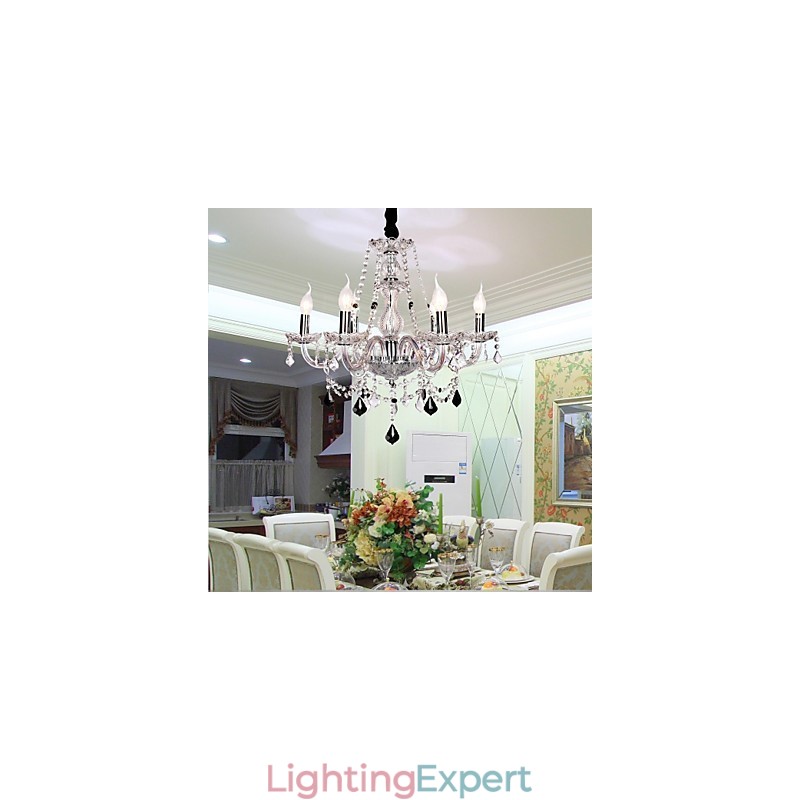 Candle Featured Luxury 6 Lights Chandelier