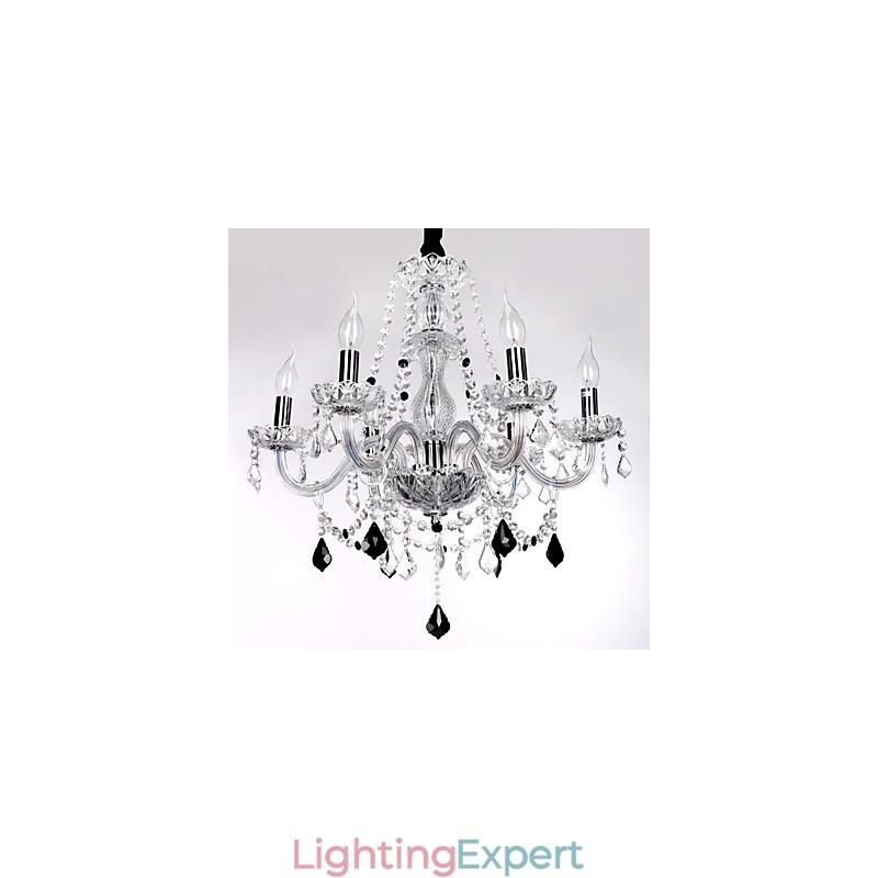 Candle Featured Luxury 6 Lights Chandelier