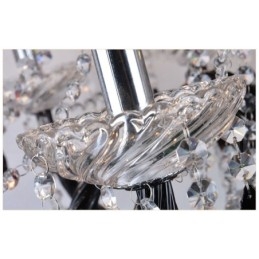 Black Crystal Candle Chandelier