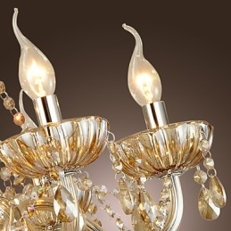 Traditional Classic Crystal Electroplated Glass Chandelier
