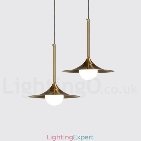 1 Light Industrial Style Gold Mini Style Electroplated Painted Finish Pendant Light with Glass Shade 1 Light Industrial Style Gold Mini Style Electroplated Painted Finish Pendant Light with Glass Shade