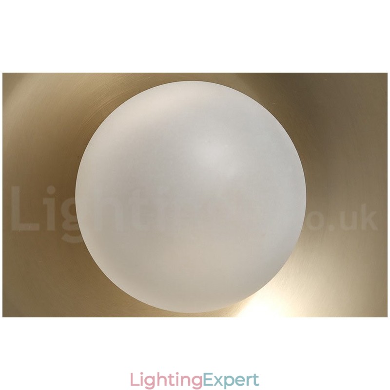 1 Light Industrial Style Gold Mini Style Electroplated Painted Finish Pendant Light with Glass Shade