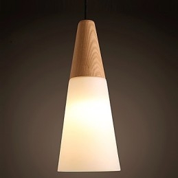 Chandelier Mini Style Modern Contemporary Wood Bamboo