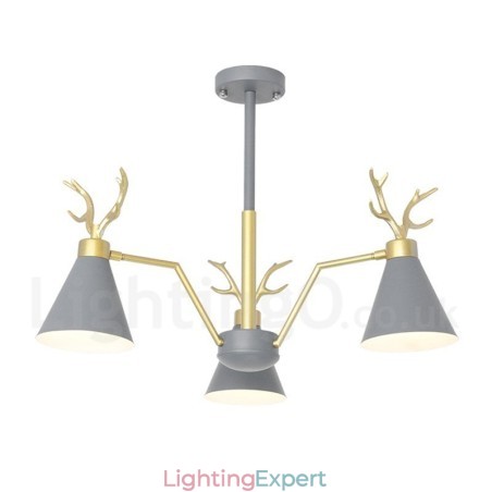 3 Light Nordic Macaron Modern Antlers Chandelier 3 Light Nordic Macaron Modern Antlers Chandelier