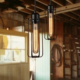 Chandelier Mini Style Rustic Lodge Retro Metal 3 Light Pendant Light