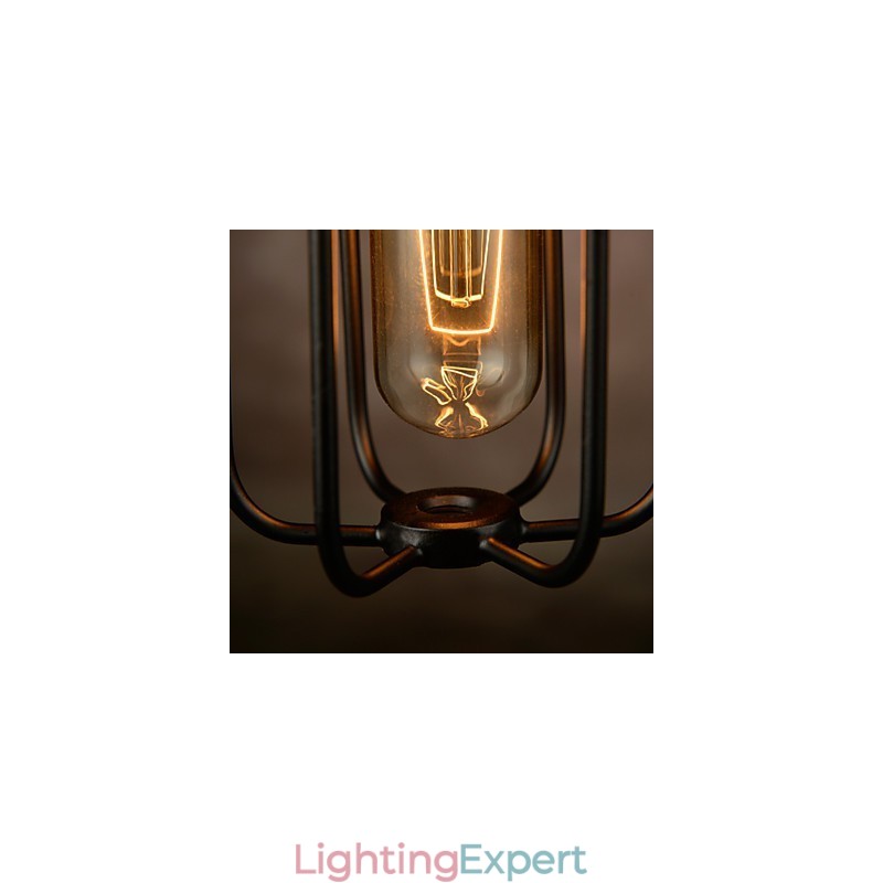 Chandelier Mini Style Rustic Lodge Retro Metal 3 Light Pendant Light
