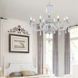 Clear Crystal Candle Chandelier