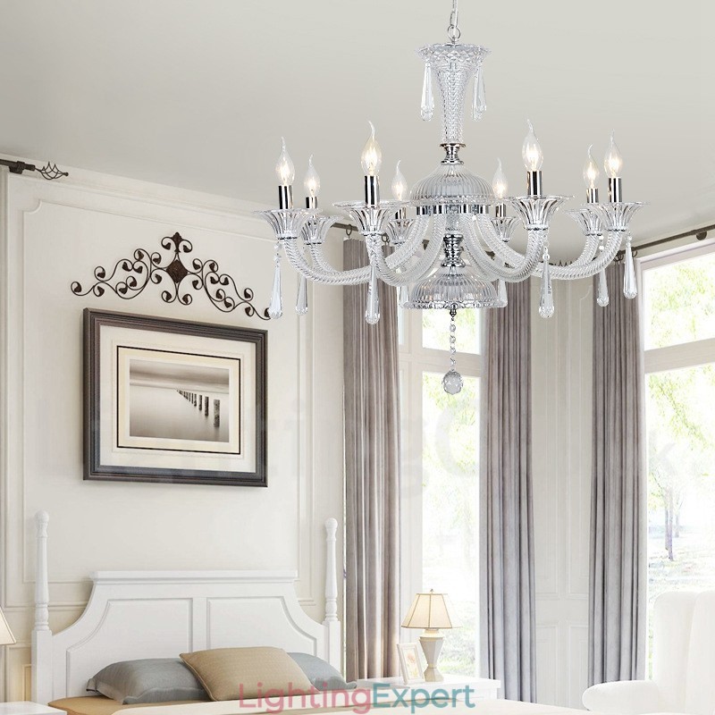 Clear Crystal Candle Chandelier