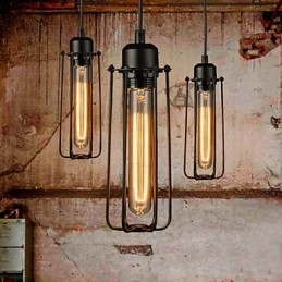 Chandelier Mini Style Rustic Lodge Retro Metal 3 Light Pendant Light