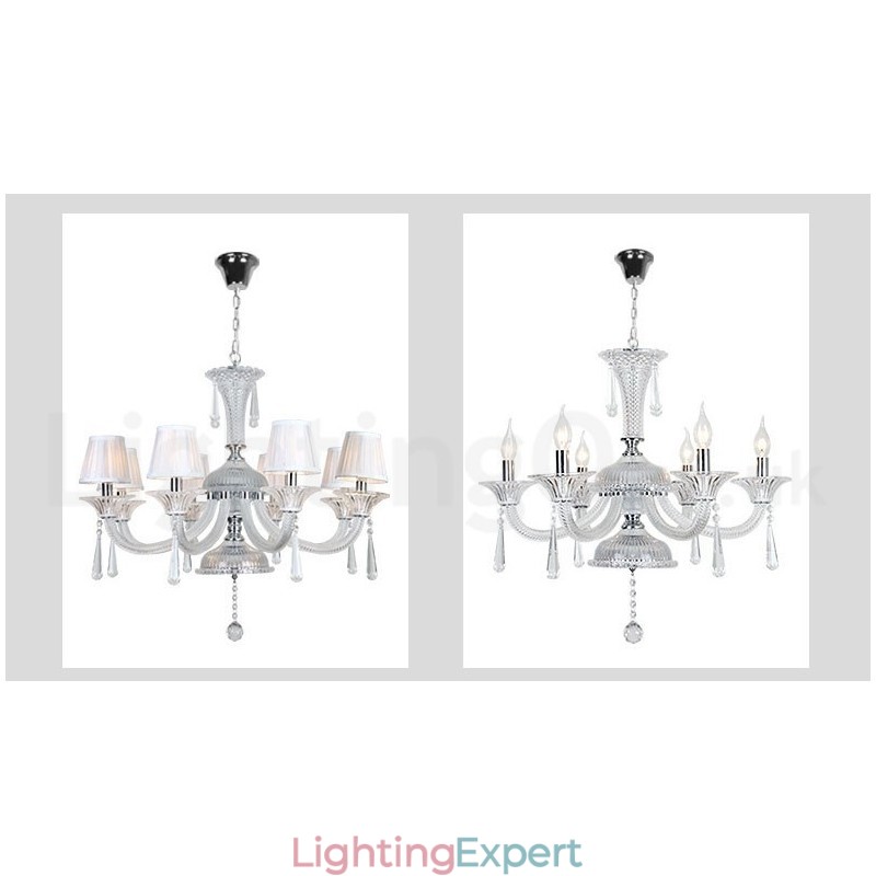 Clear Crystal Candle Chandelier