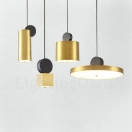 4 Styles Gold Black Postmodern Pendant Light