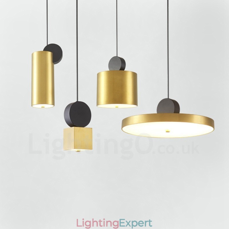 4 Styles Gold Black Postmodern Pendant Light