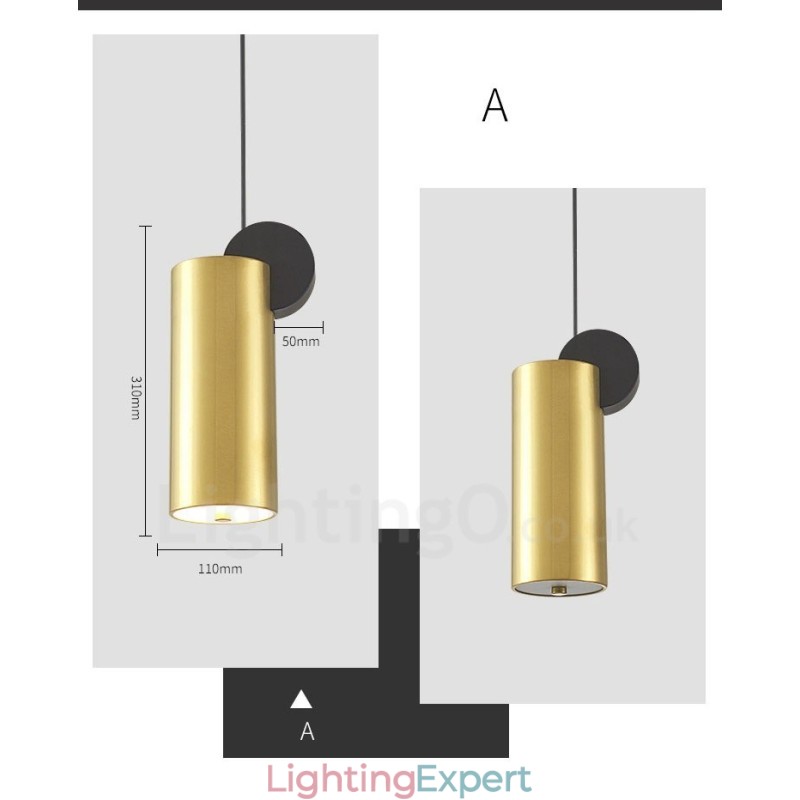 4 Styles Gold Black Postmodern Pendant Light