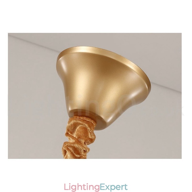 Postmodern Luxury Round K9 Crystal Pendant Chandelier Lights Exhibition Hall