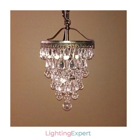 Crystal Beaded Modern Pendant with 1 Light and Antique Colour Fixture Crystal Beaded Modern Pendant with 1 Light and Antique Colour Fixture