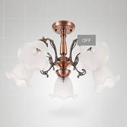 Modern Contemporary Traditional Classic Retro Electroplated Metal Flush Mount