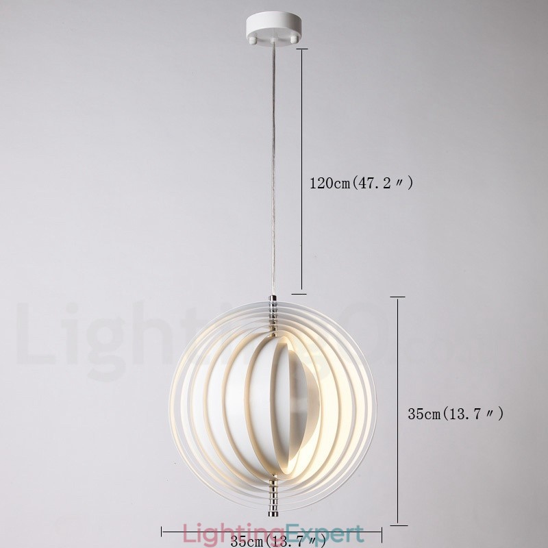 Globe White Rotate Postmodern DIY Pendant Light