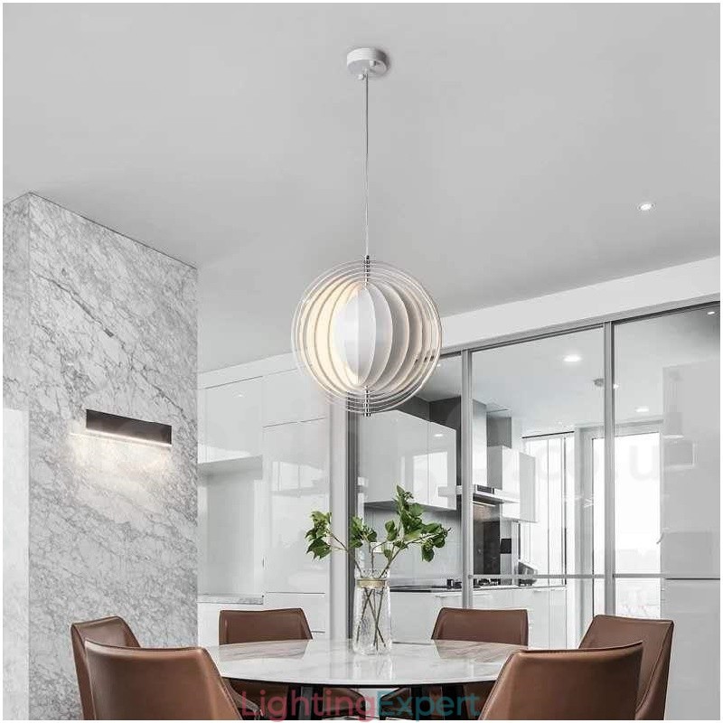 Globe White Rotate Postmodern DIY Pendant Light
