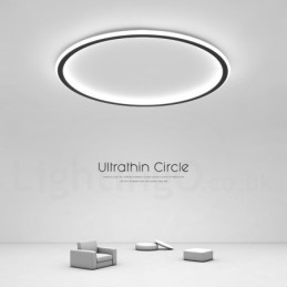 Ultra Thin Dimmable Modern Contemporary Nordic Style Flush Mount Ceiling Lights with Remote Control Also Can Be Used As Wall Light