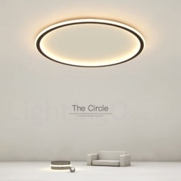 Ultra Thin Dimmable Modern Contemporary Nordic Style Flush Mount Ceiling Lights with Remote Control Also Can Be Used As Wall Light
