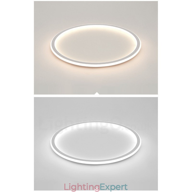 Ultra Thin Dimmable Modern Contemporary Nordic Style Flush Mount Ceiling Lights with Remote Control Also Can Be Used As Wall Light