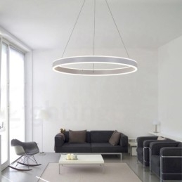 1 Ring Two Strips Art Deco Pendant Light 60cm Suspended Light