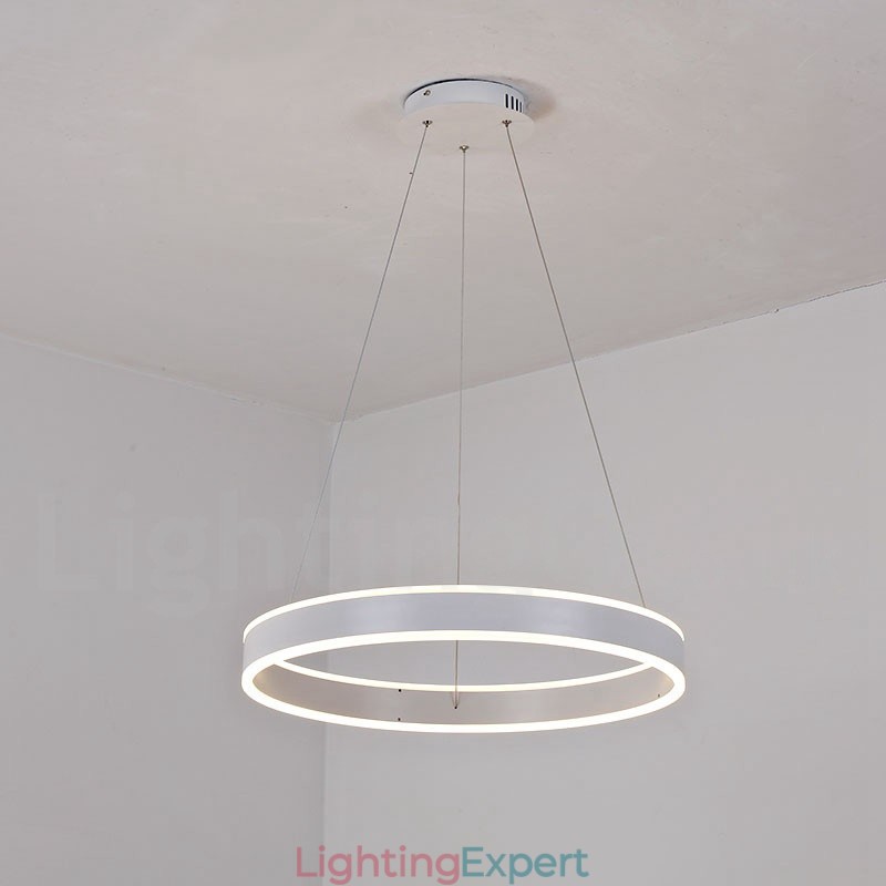 1 Ring Two Strips Art Deco Pendant Light 60cm Suspended Light