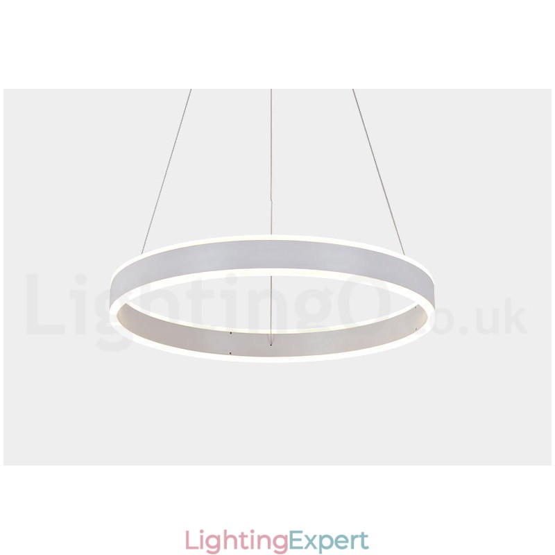 1 Ring Two Strips Art Deco Pendant Light 60cm Suspended Light