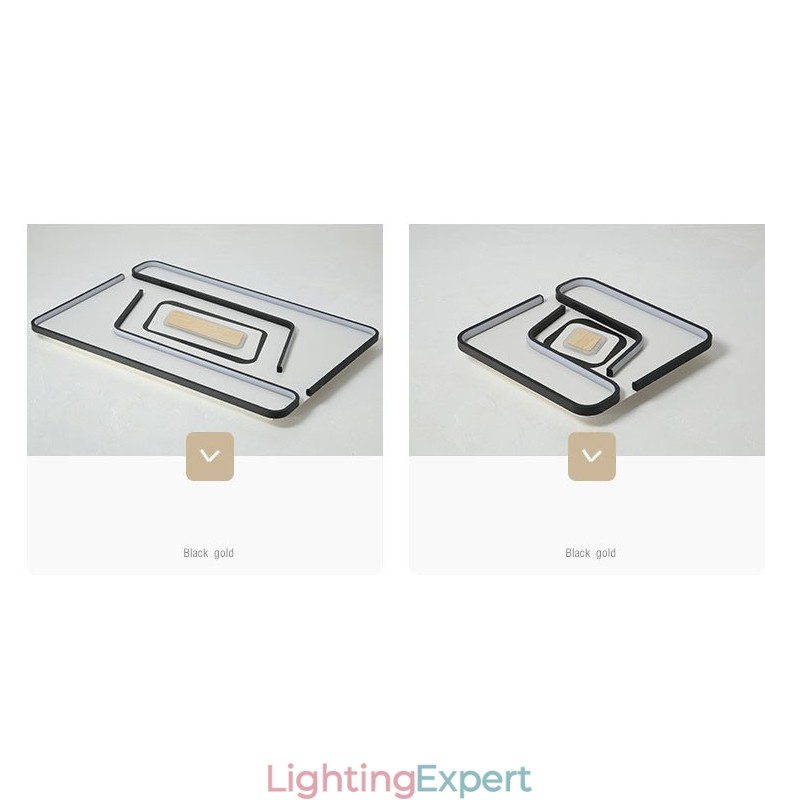 Rectangle Modern Contemporary Flush Mount Light
