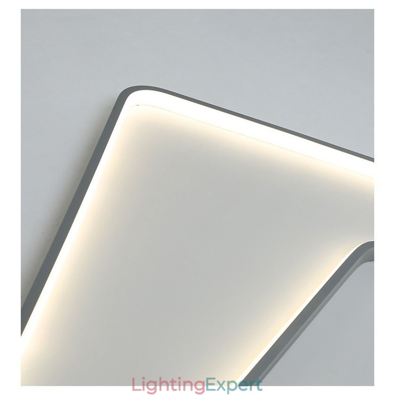 Rectangle Modern Contemporary Flush Mount Light