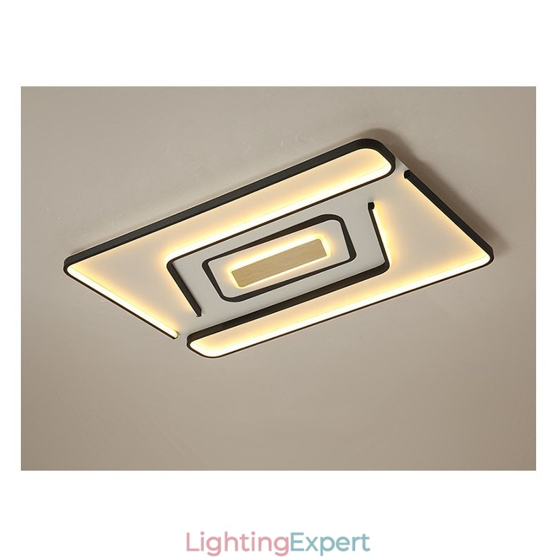 Rectangle Modern Contemporary Flush Mount Light