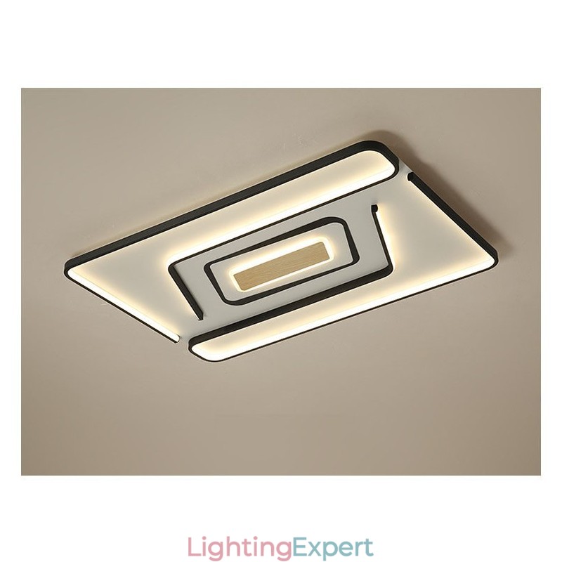 Rectangle Modern Contemporary Flush Mount Light