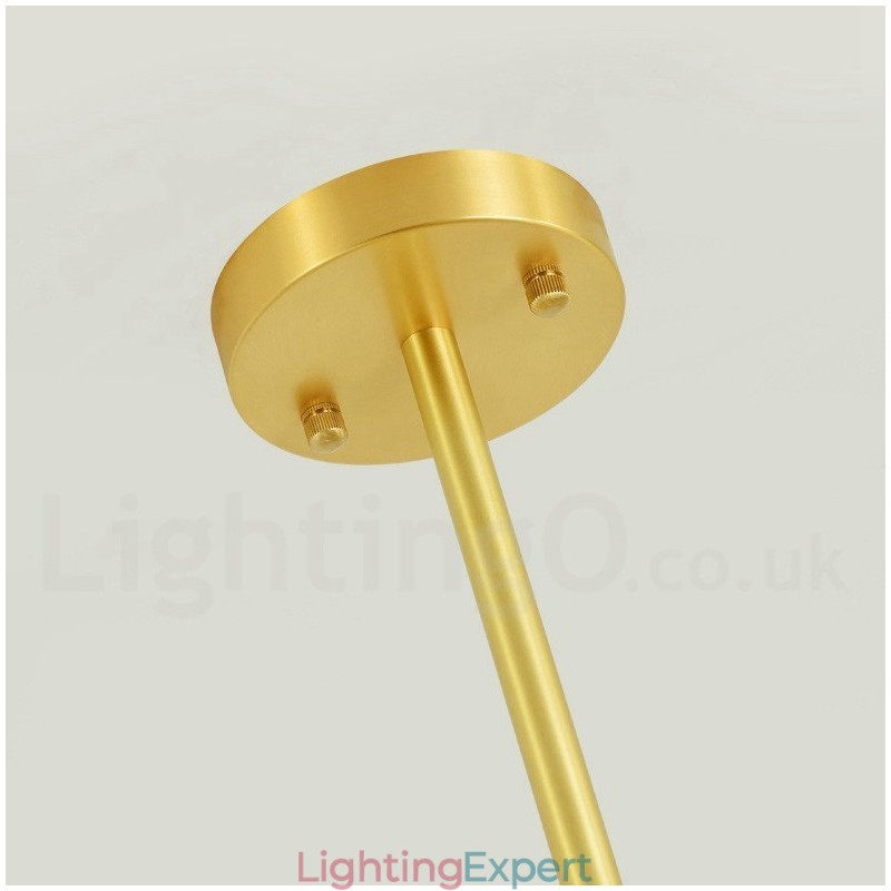 12 Light (8+4 Light) Two Tiers Pure Brass Northern Europe Bean Chandelier Modern Metal Molecules Pendant Light