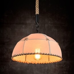 Retro handmake hemp rope countyard chandelier lamp in the industrial countryside style