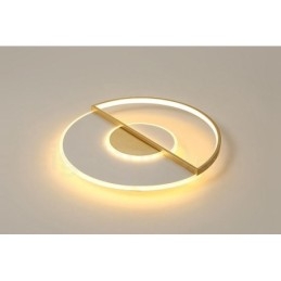 Gold Ultra Thin Modern Contemporary Nordic Style Flush Mount Ceiling Lights with Remote Control Also Can Be Used As Wall Light