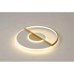 Gold Ultra Thin Modern Contemporary Nordic Style Flush Mount Ceiling Lights with Remote Control Also Can Be Used As Wall Light