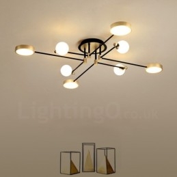 Gold Black Ceiling Modern Metal Chandelier