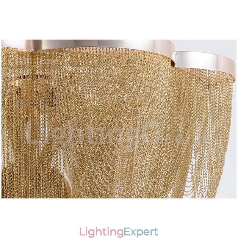 Tassels Chandelier Designer Pendant Light Silver Gold Colour