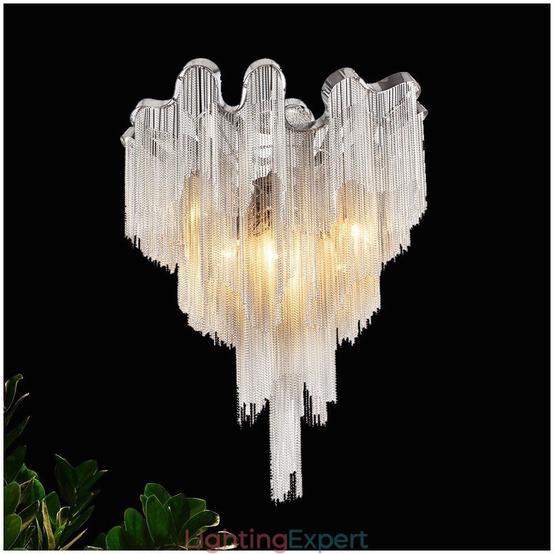 Tassels Chandelier Designer Ceiling Light Silver Gold Colour